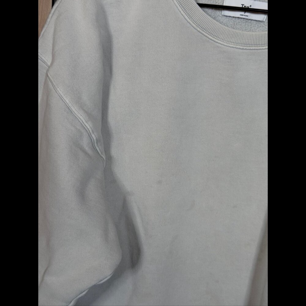 TNA Sweatshirt 3 / Large Womens Blue Fleece Pullover Crewneck Sweater - Picture 6 of 10